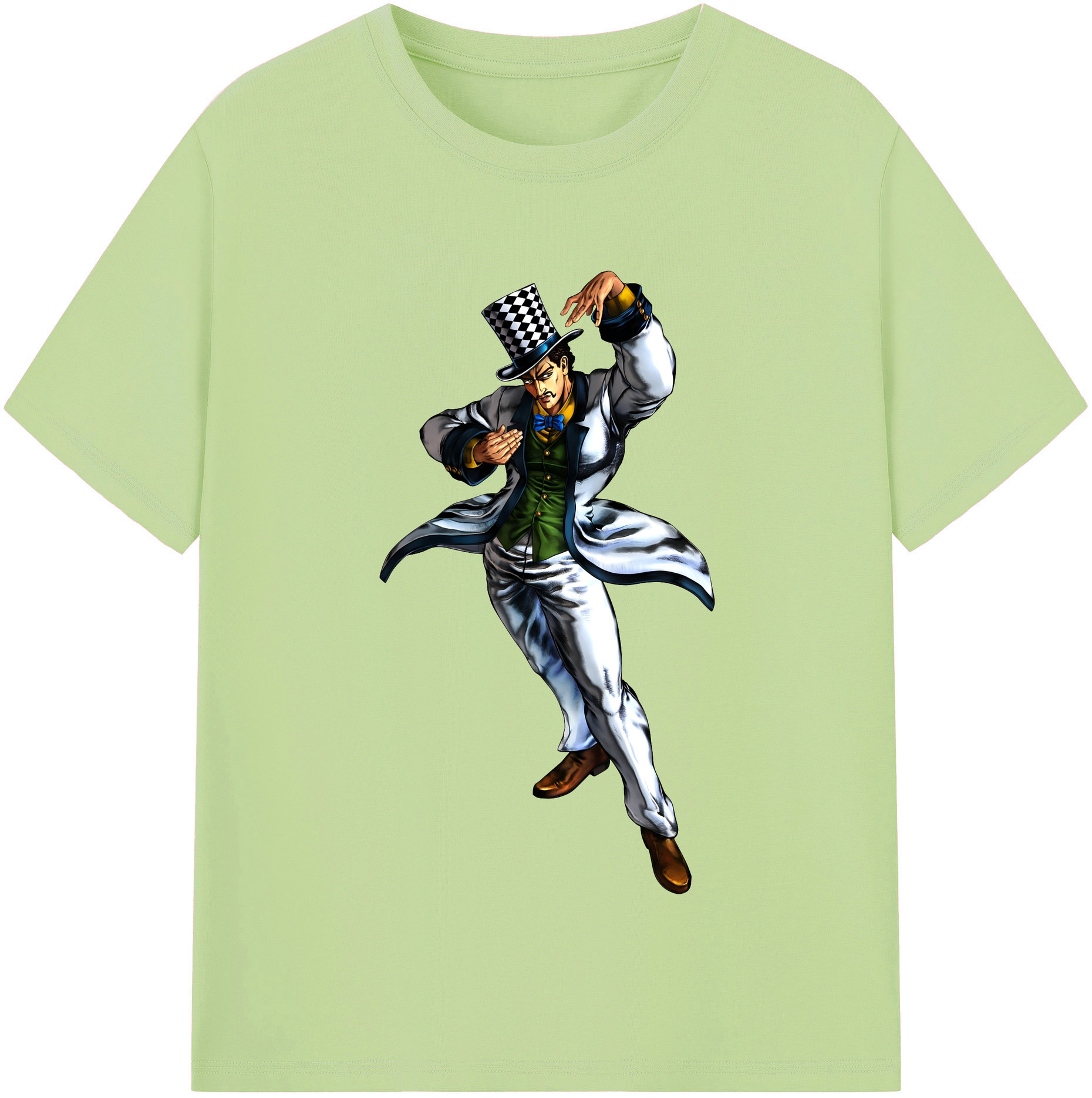 （画像用） ジョジョの奇妙な冒険 ウィル?アントニオ?ツェペリ JoJo's Bizarre Adventure Will Anthonio Zeppeli 綿100％半袖Tシャツ（フロントプリント）